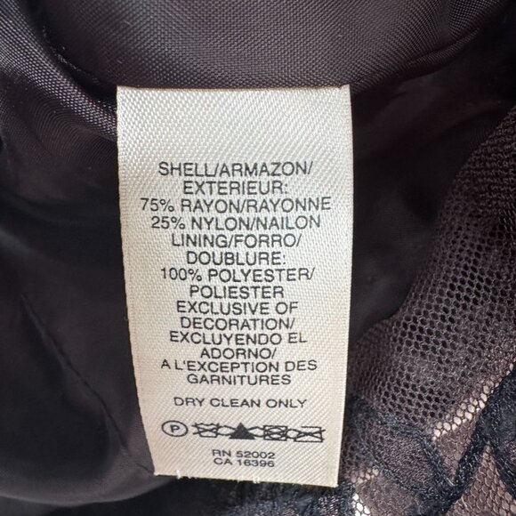 DKNY Jeans Brown Velvet Blazer Lace Trim Womens Y2K Whimsigoth Feminine - S - Picture 5 of 6